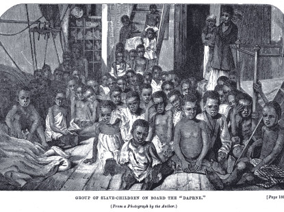 African children on Slave Ship